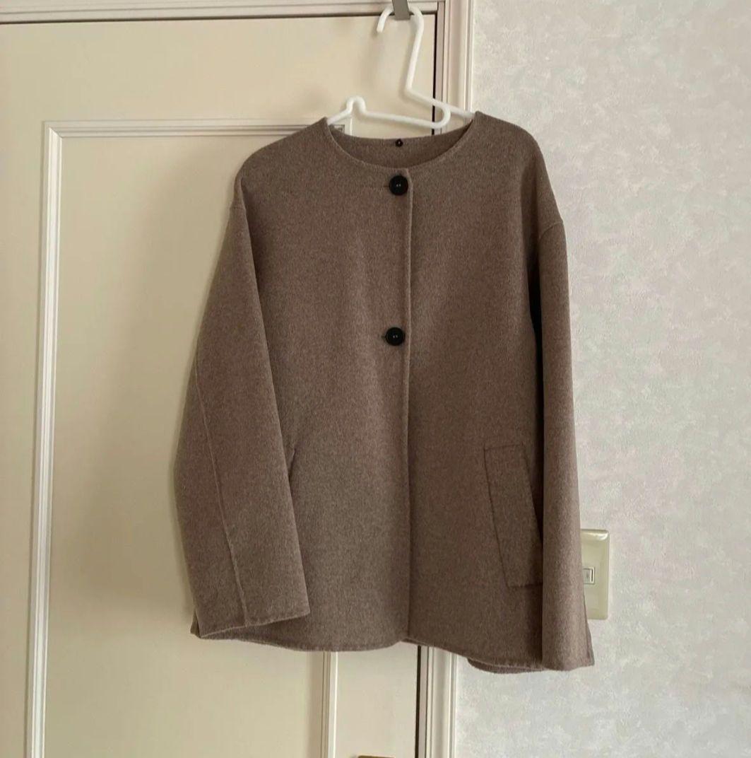 【新品】ZARAウールショートスカーフコート☆S☆ベージュ