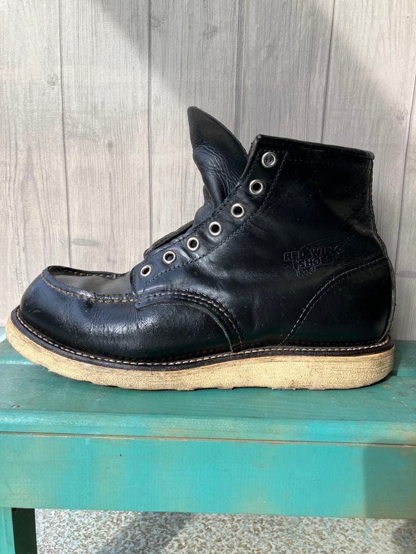 RED WING 8130 ブーツ クラシックモックトゥ　ブラック 8.5 2E