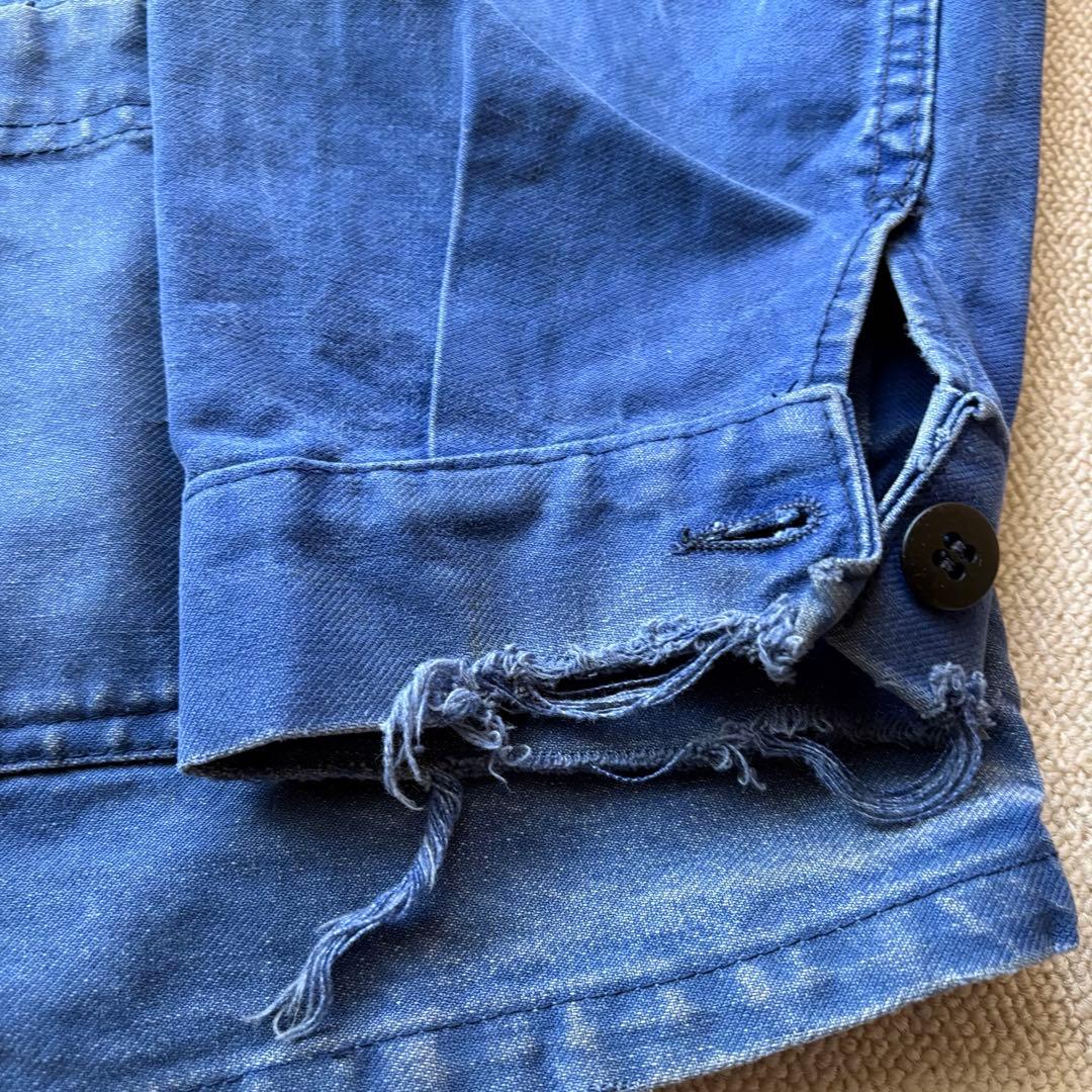 【Rii】60s フレンチヴィンテージ コットンツイル ワークジャケット