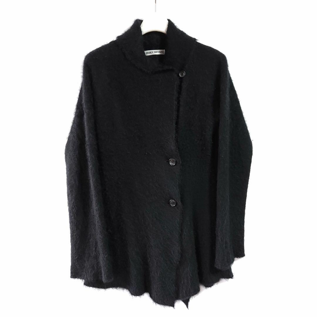 10aw ISSEY MIYAKE ショールカラーカシミヤジャケット ブラック