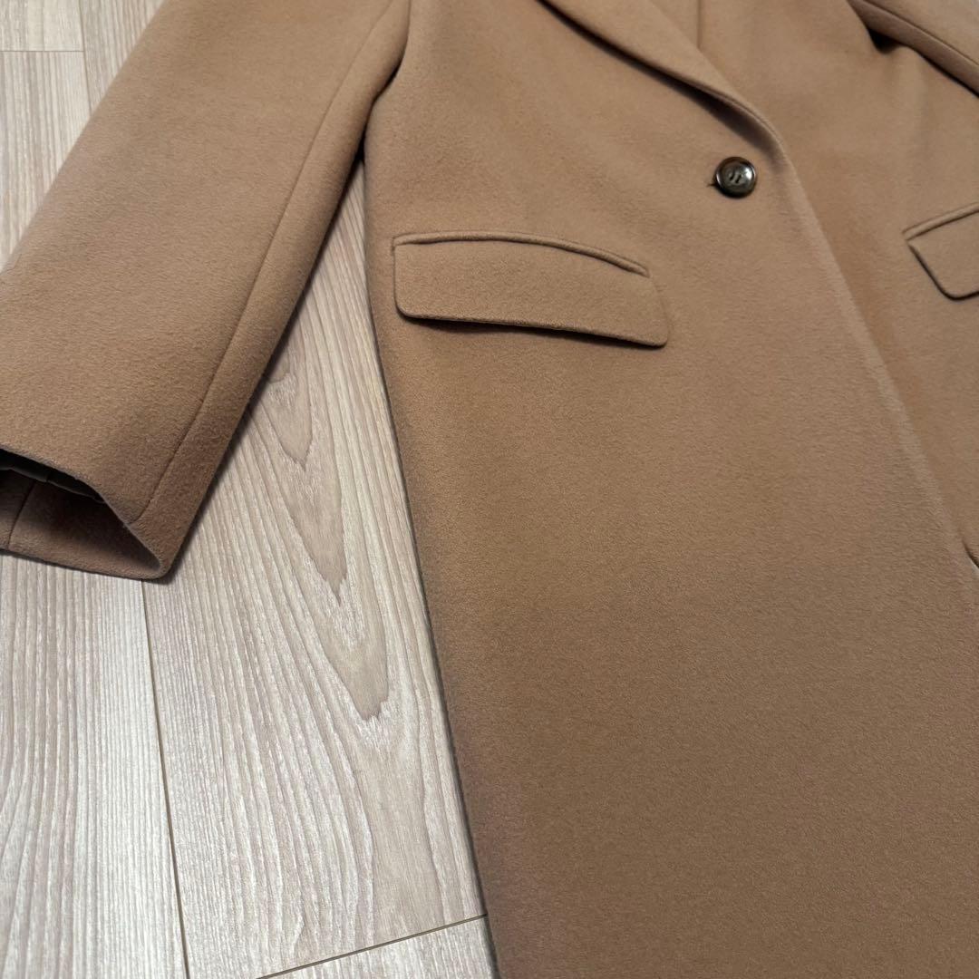 theory luxe ベージュ シングルボタン ロングコート