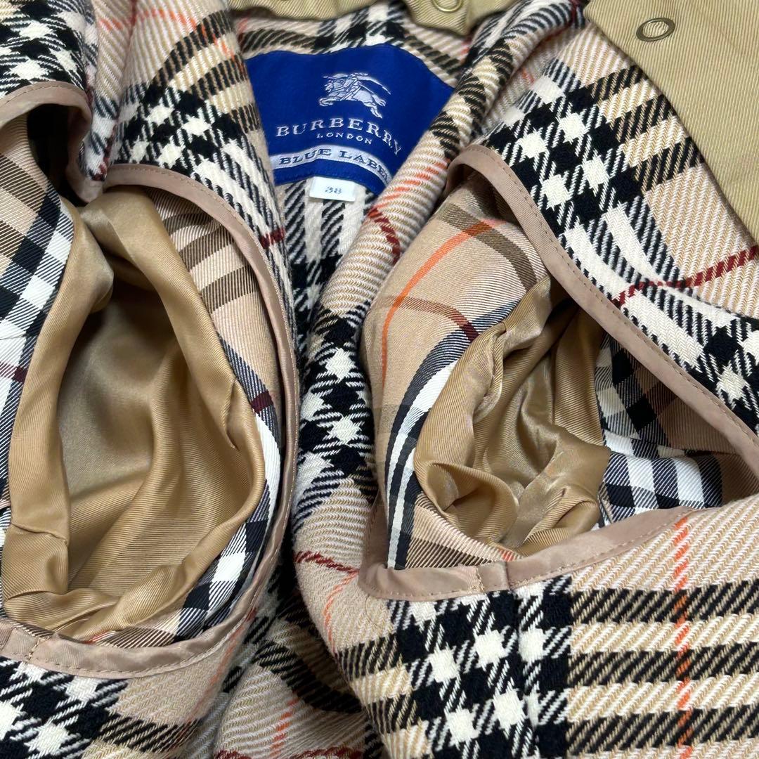 ✨美品 バーバリーブルーレーベル トレンチコート ライナー付 ベージュ