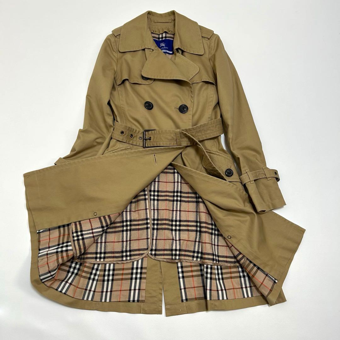 ✨美品 バーバリーブルーレーベル トレンチコート ライナー付 ベージュ