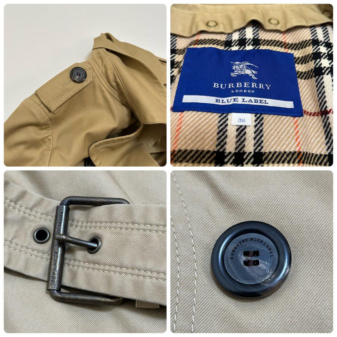✨美品 バーバリーブルーレーベル トレンチコート ライナー付 ベージュ
