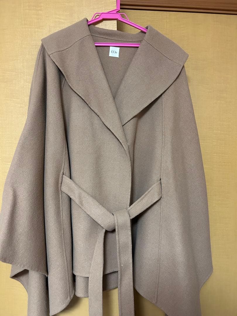 ジャケット・アウター L'Or laubeblanc Irregular hem Cape Coat