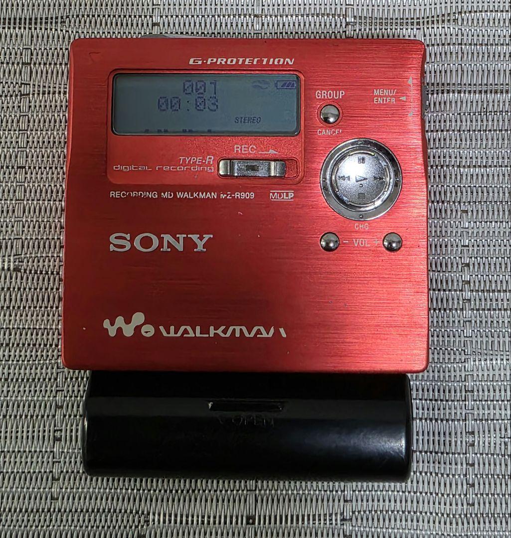 SONY　ソニー MZ-R909　外付け電池ボックス付き
