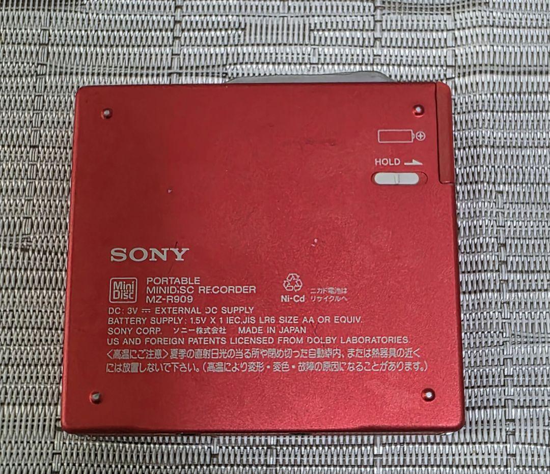 SONY　ソニー MZ-R909　外付け電池ボックス付き