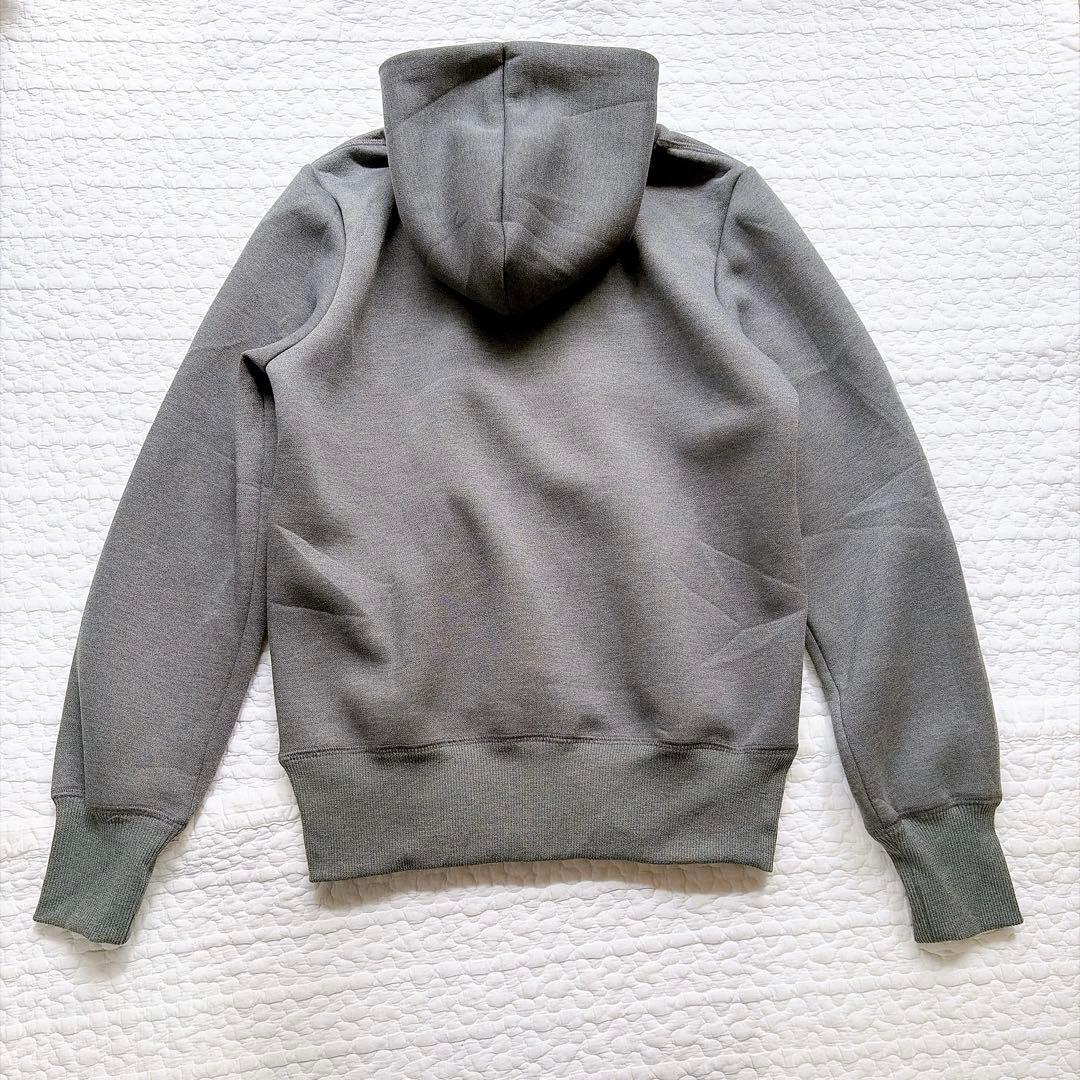 新品タグ付き⚑リブドロワ　スポンジダンボール ZIPパーカー　フリー　グレー
