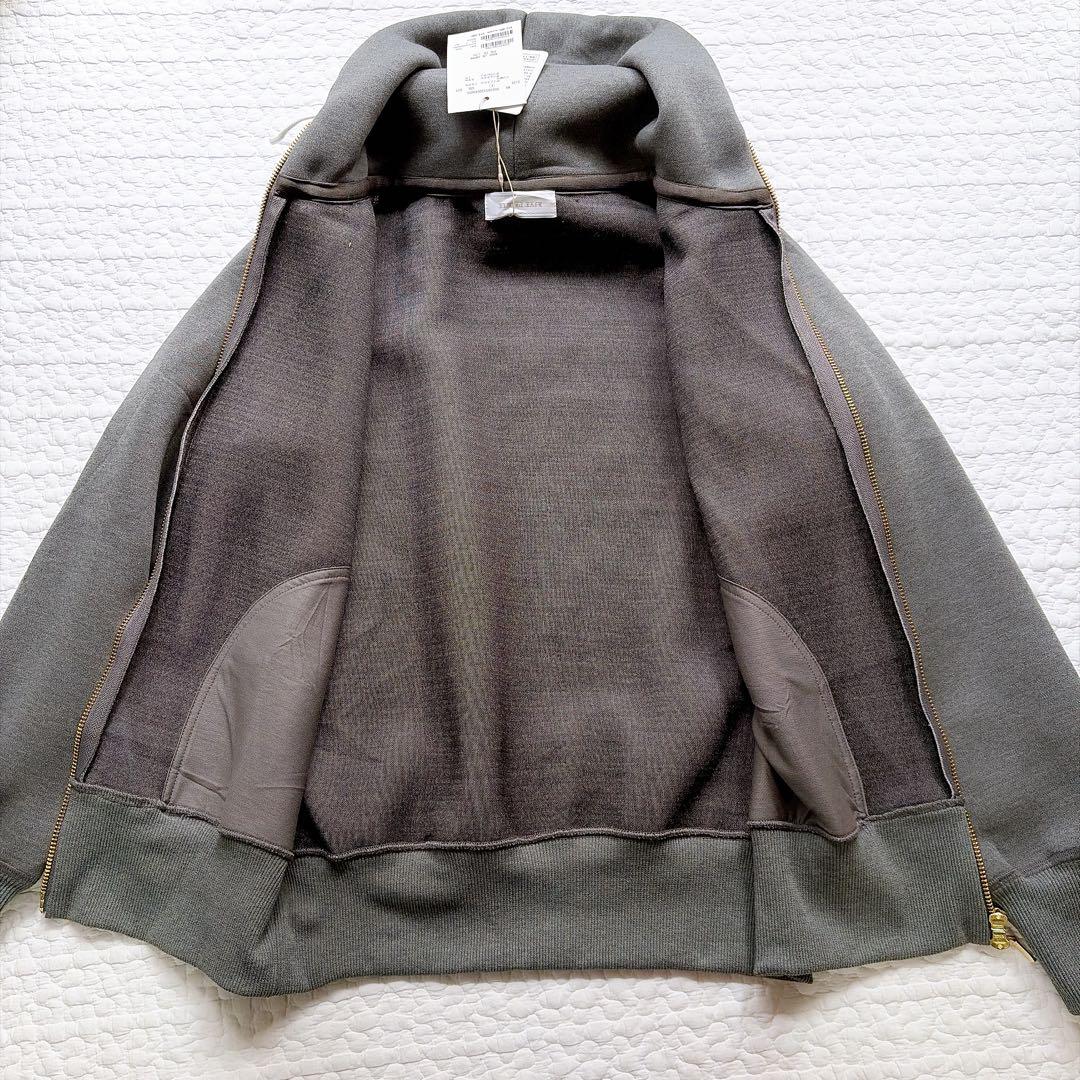 新品タグ付き⚑リブドロワ　スポンジダンボール ZIPパーカー　フリー　グレー