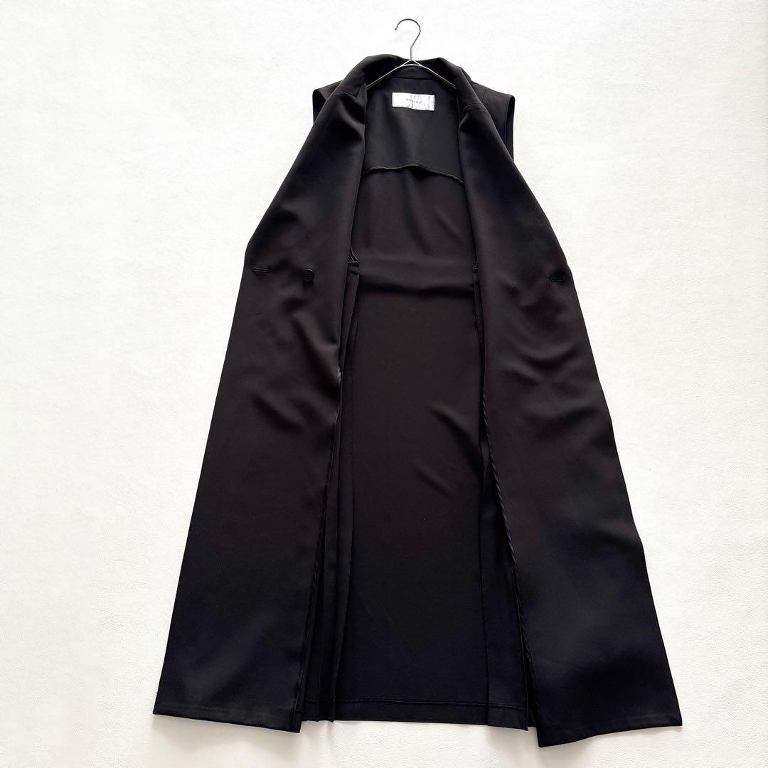 02240-4 ADORE バックサテンクレープジレ　ジャケット　ベスト 38