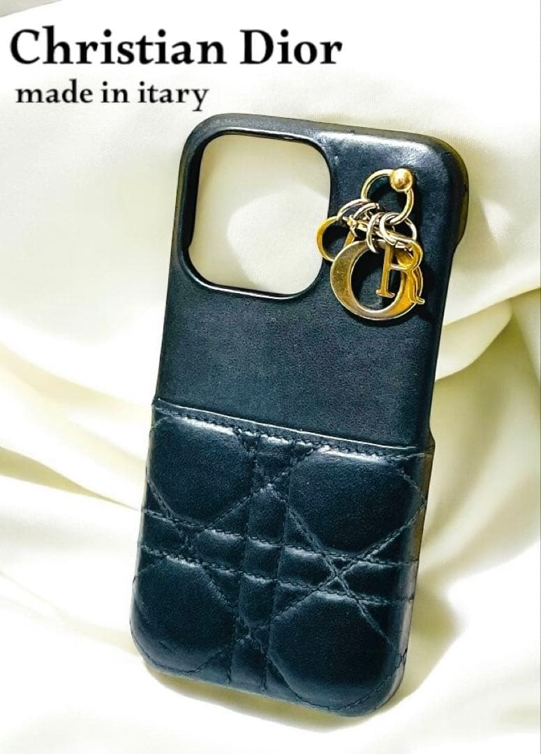 美品☆ディオール カナージュ スマホケース iPhone 11 黒