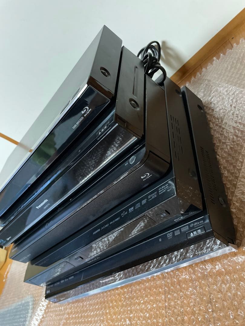 Panasonic TOSHIBA ブルーレイレコーダー5セットジャンク品