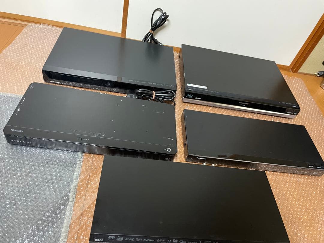 Panasonic TOSHIBA ブルーレイレコーダー5セットジャンク品