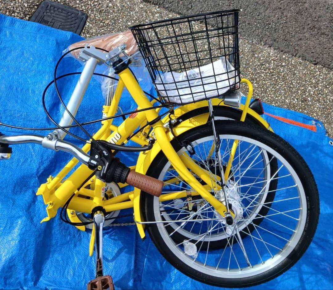 【新品未使用車❣️】【全国送料無料】折りたたみ自転車 20インチ 6段変速