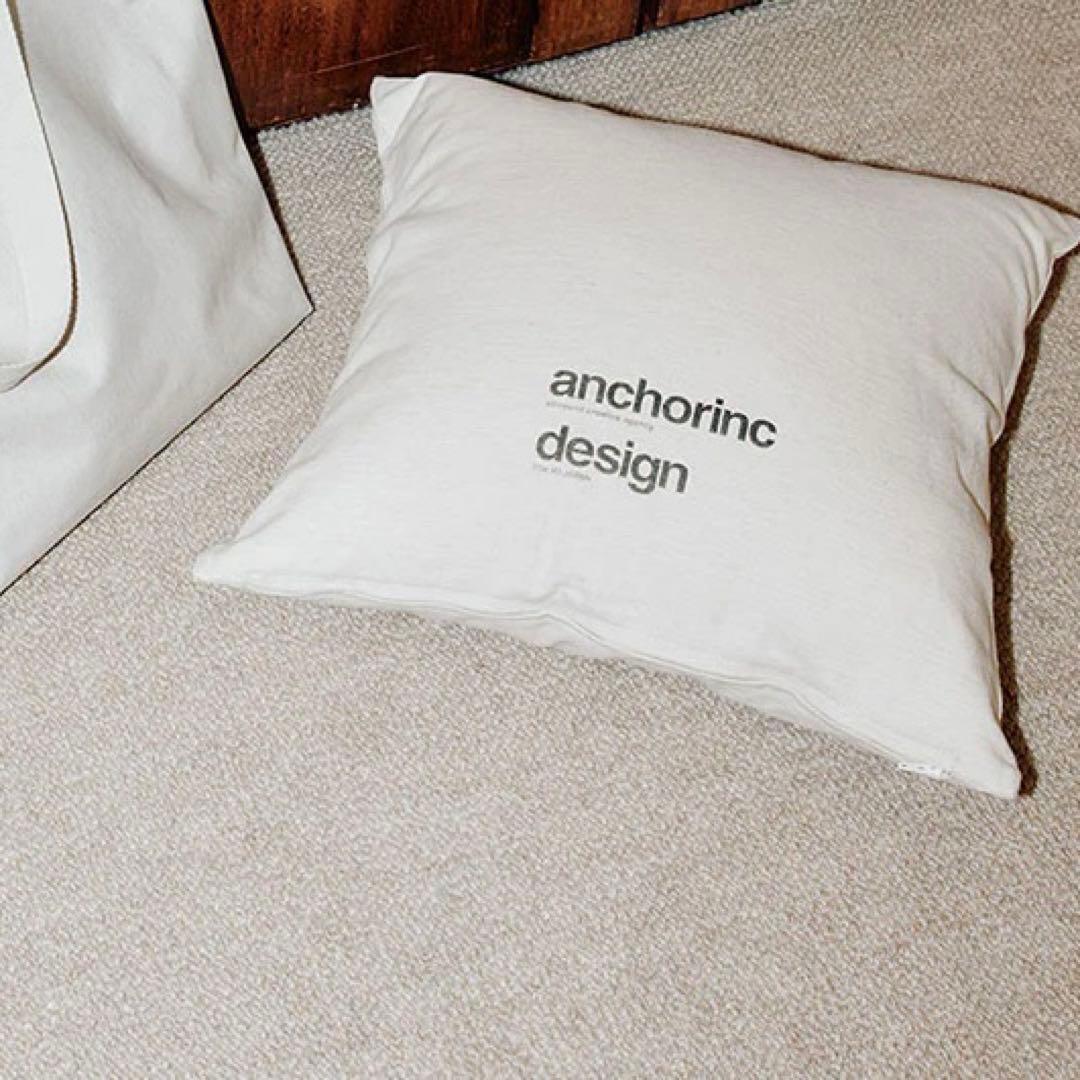 クッション・座布団 ANCHOR INC. FABRIC LOGO CANVAS CUSHION
