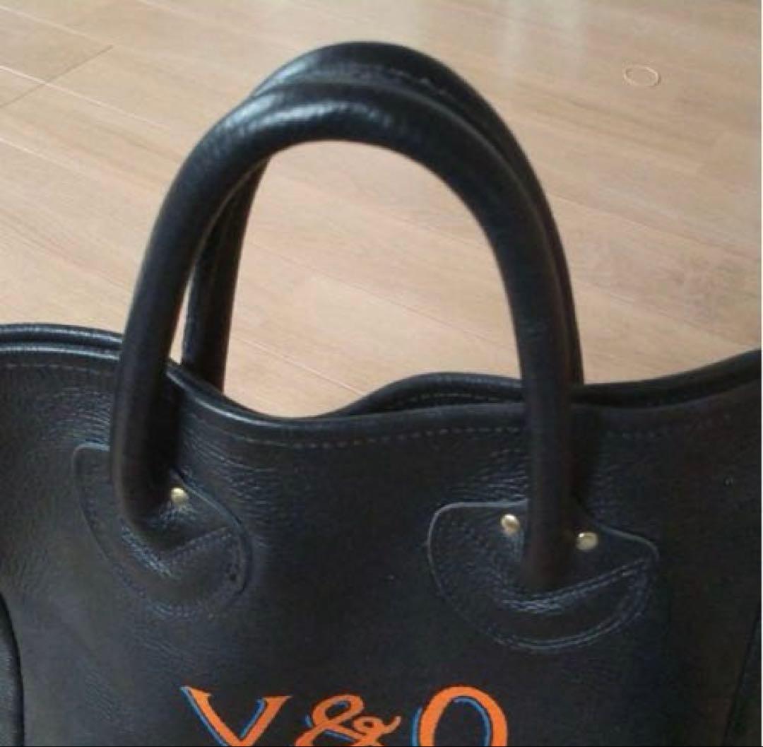 used♦︎ヤング＆オルセン　トートバック　黒　ロゴ