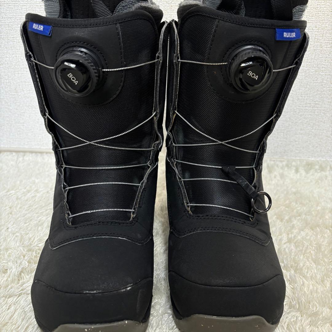 美品✨BurtonバートンRULER ダブル　ボアBOA 26.5cm ブラック