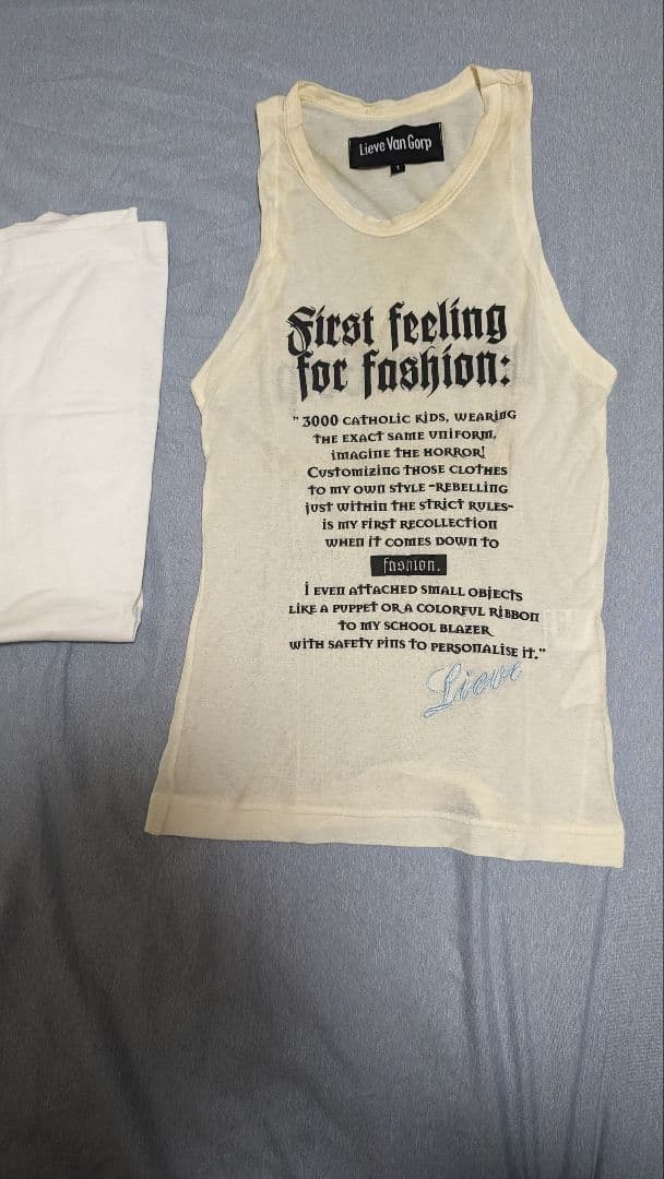 （洗濯前特価）Lieve Van Gorp　タンクトップ（試着のみ）