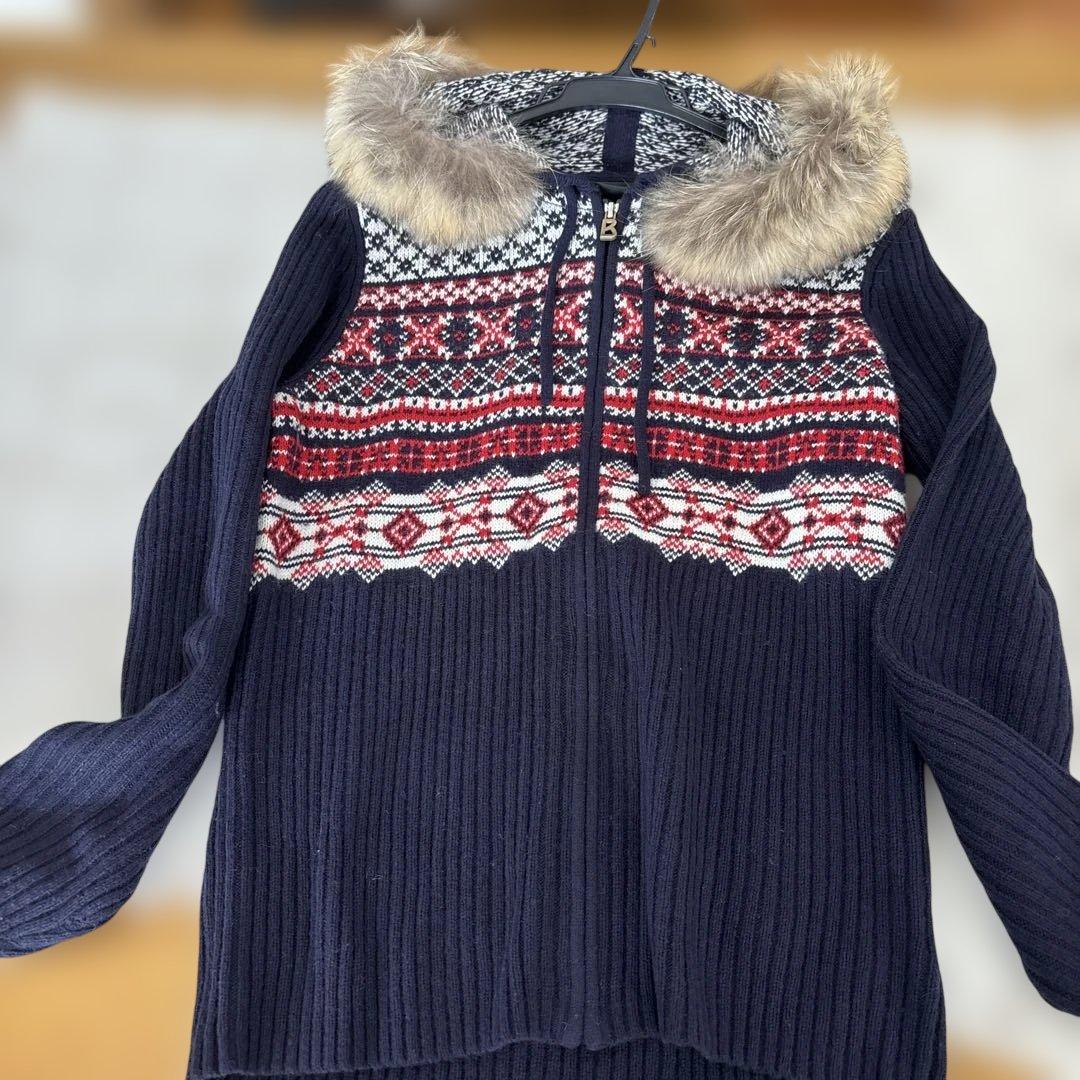 はるゆり様　BOGNERファー付き ニットパーカー