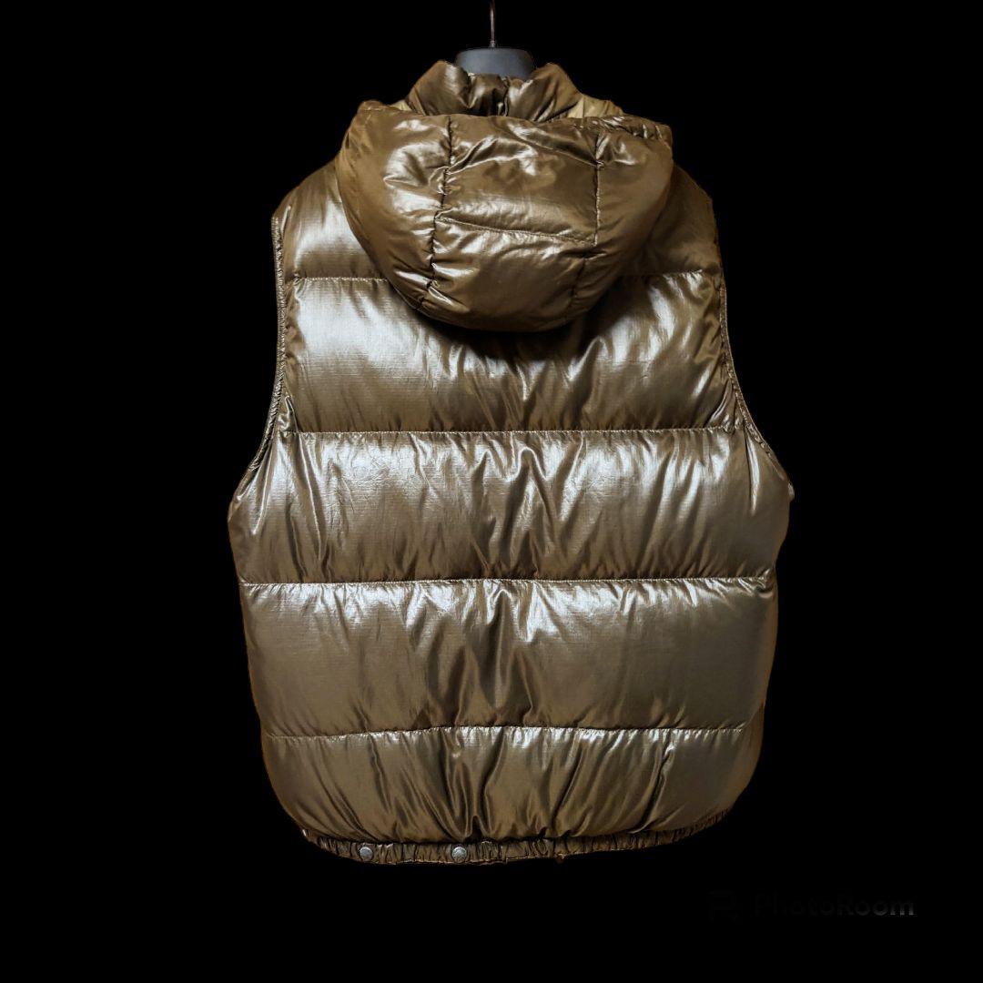 希少 vintage加工 ポロラルフローレン ダウンベスト フード取り外し可能