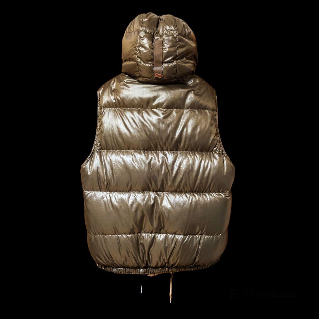 希少 vintage加工 ポロラルフローレン ダウンベスト フード取り外し可能