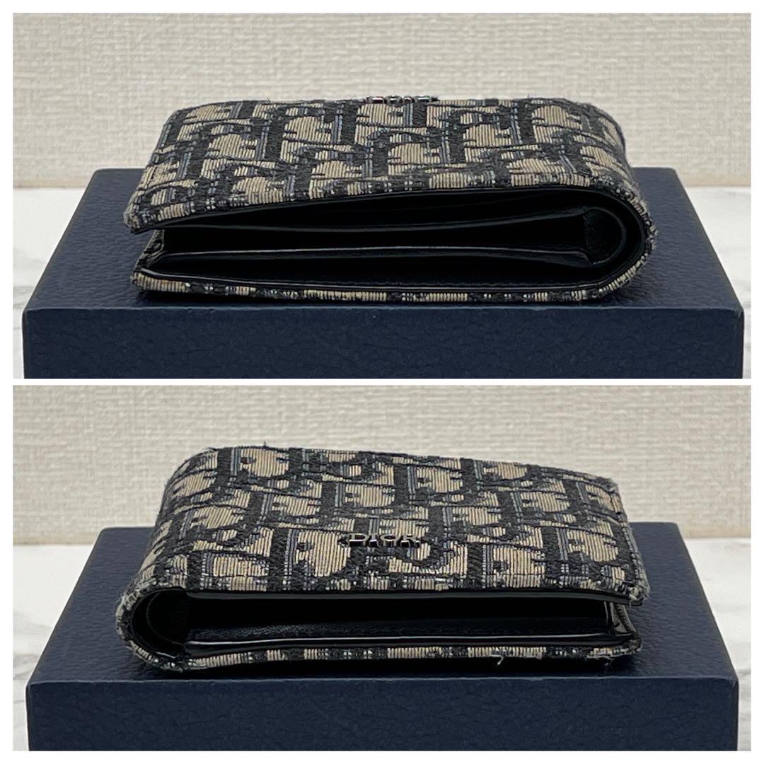 ディオール 【ケース付き】ウォレット 折り財布 ベージュ/ブラック