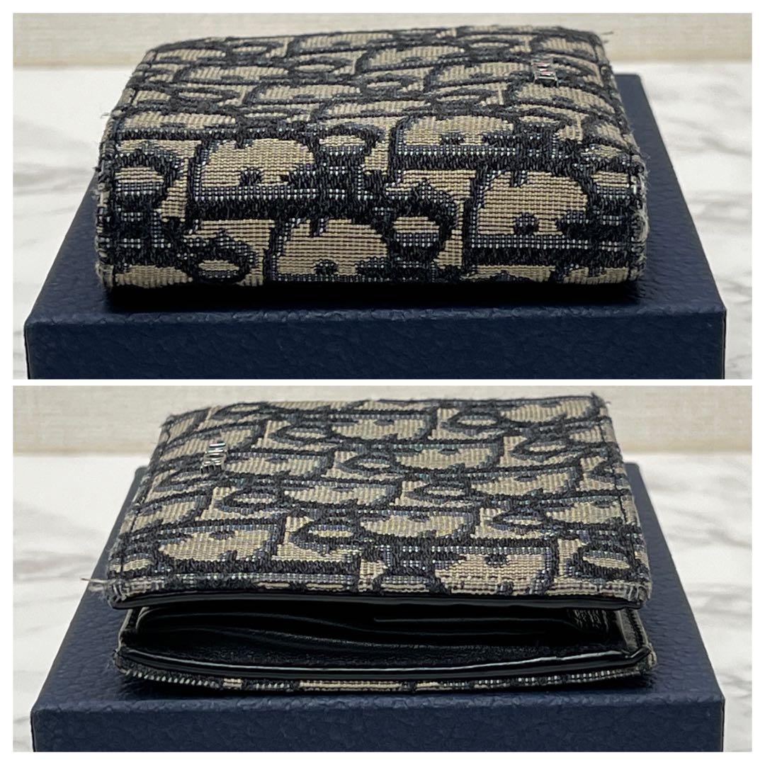 ディオール 【ケース付き】ウォレット 折り財布 ベージュ/ブラック