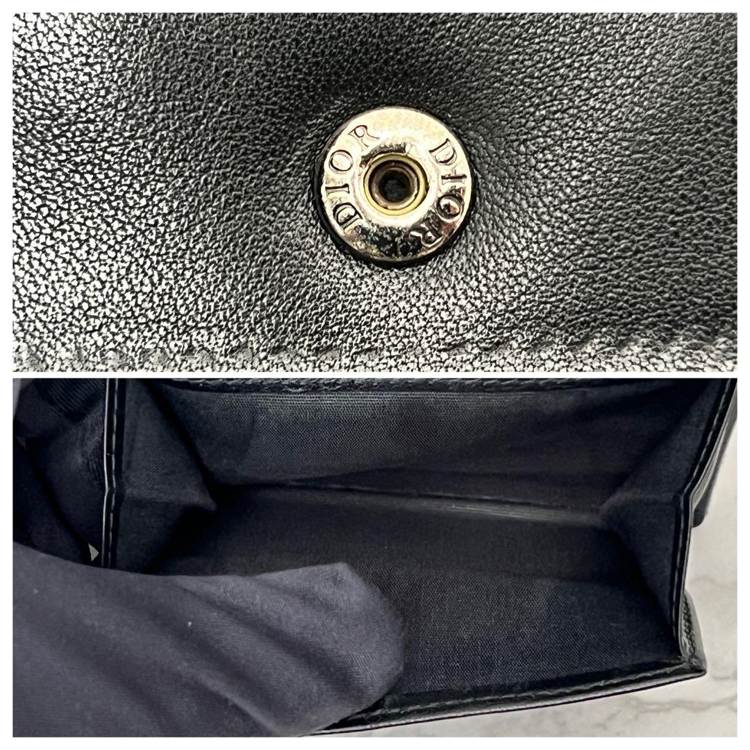 ディオール 【ケース付き】ウォレット 折り財布 ベージュ/ブラック