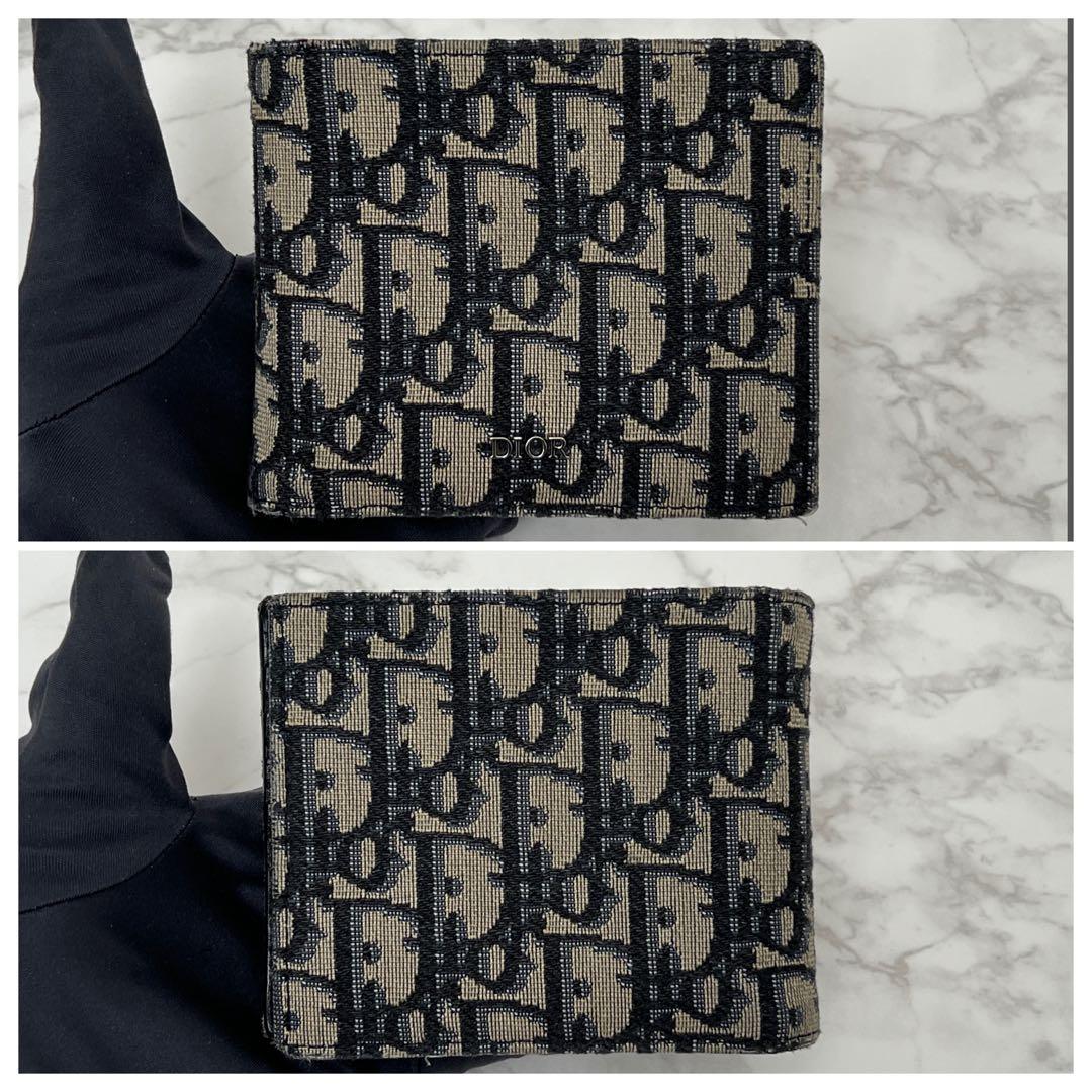 ディオール 【ケース付き】ウォレット 折り財布 ベージュ/ブラック