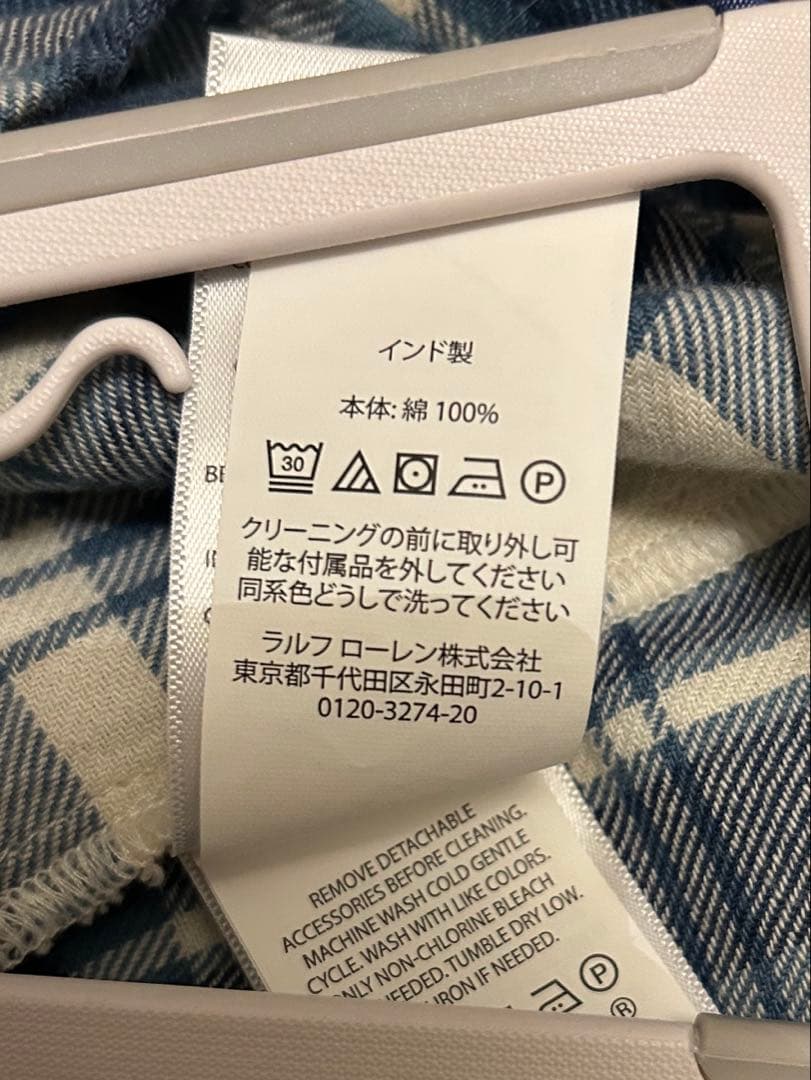 POLO RALPH LAUREN チェック柄シャツワンピースS