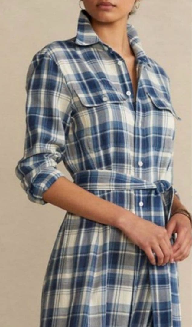 POLO RALPH LAUREN チェック柄シャツワンピースS