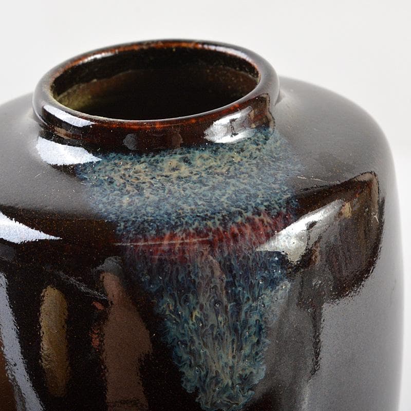 茶道具　玉領作　茶入　仕覆付　共箱　V　5723