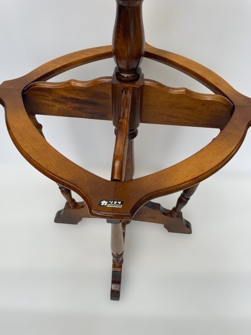 カリモク　コロニアル　アンティーク　ポールハンガー　傘立て　09c84