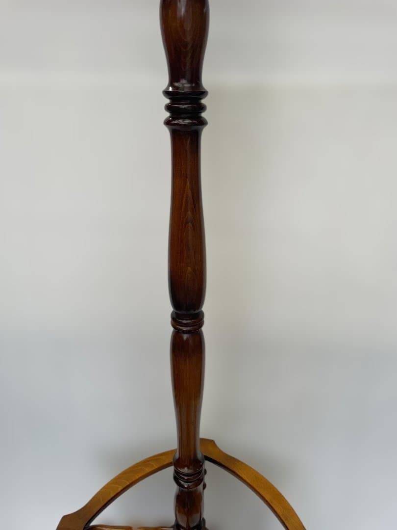 カリモク　コロニアル　アンティーク　ポールハンガー　傘立て　09c84