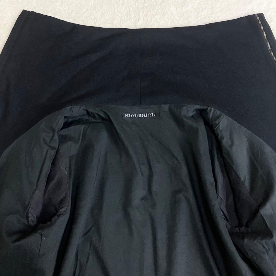 ドレスドアンドレスド　バックロング　フィッシュテールコート　サイズ3 ブラック