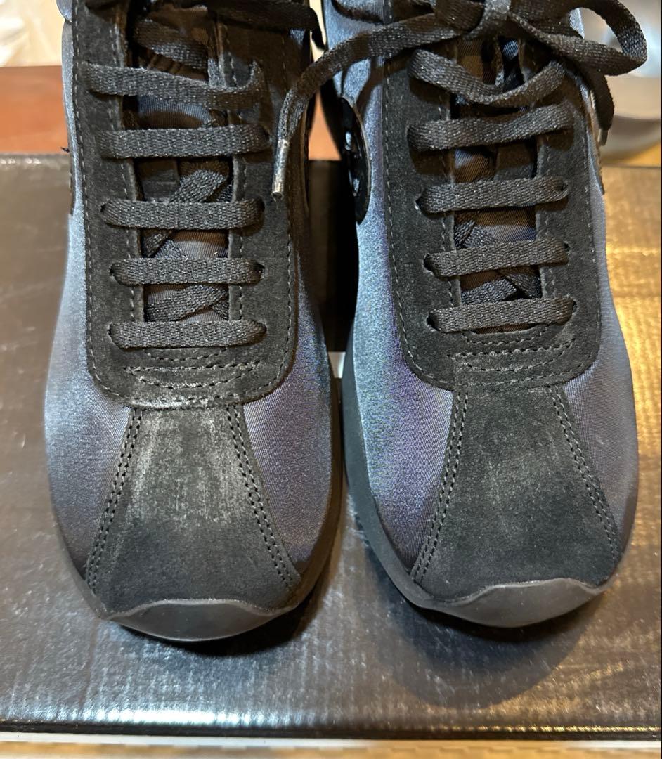 バラ色の雲SPEED JOGGER STK (37) ヒールスニーカー 黒