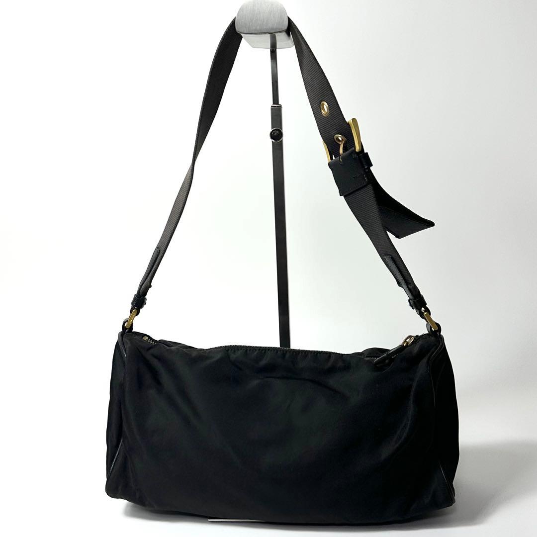 PRADA ワンショルダーバッグ レザーナイロン 3角ロゴ