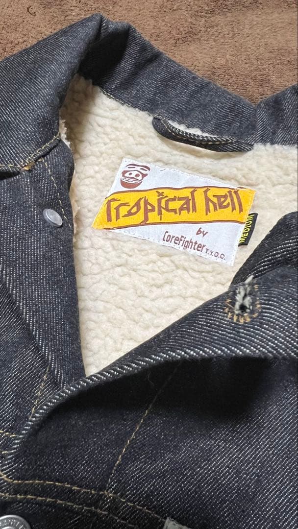 CoreFighterTropicalHell♠︎BlackDenimJacket