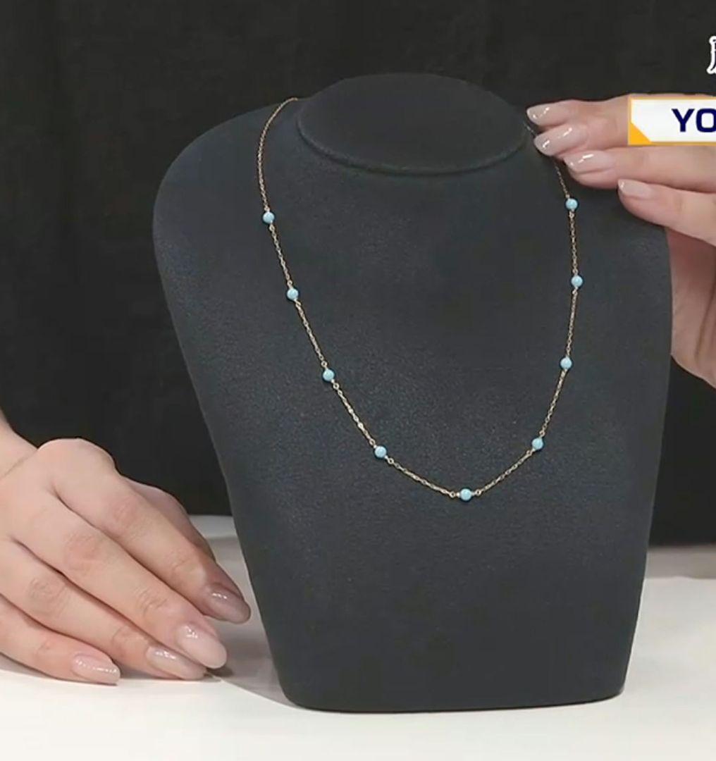 GSTV ターコイズ（スタビライズ）リップグロスステーションネックレス