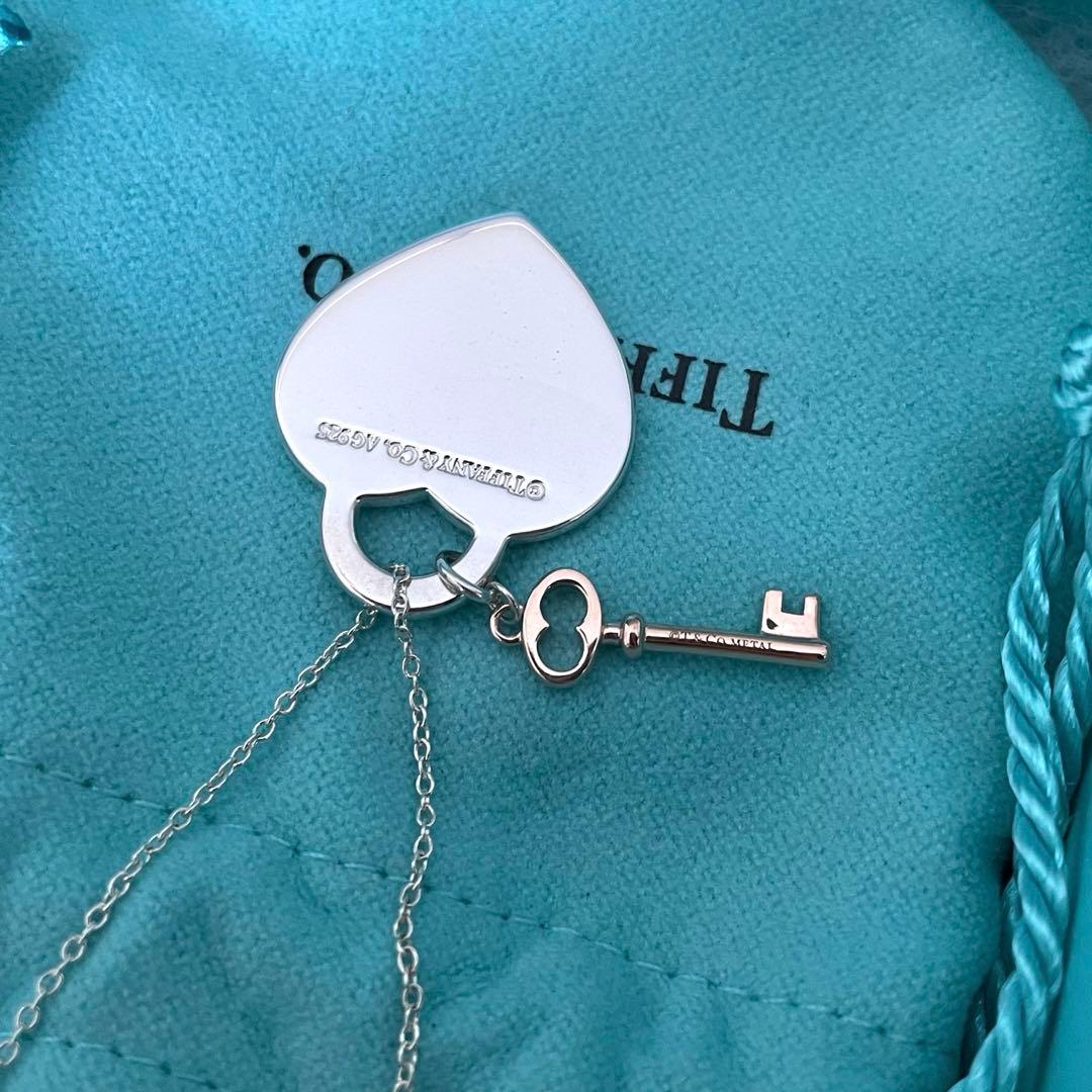 ティファニー ハートタグ キー ペンダント ネックレス　L