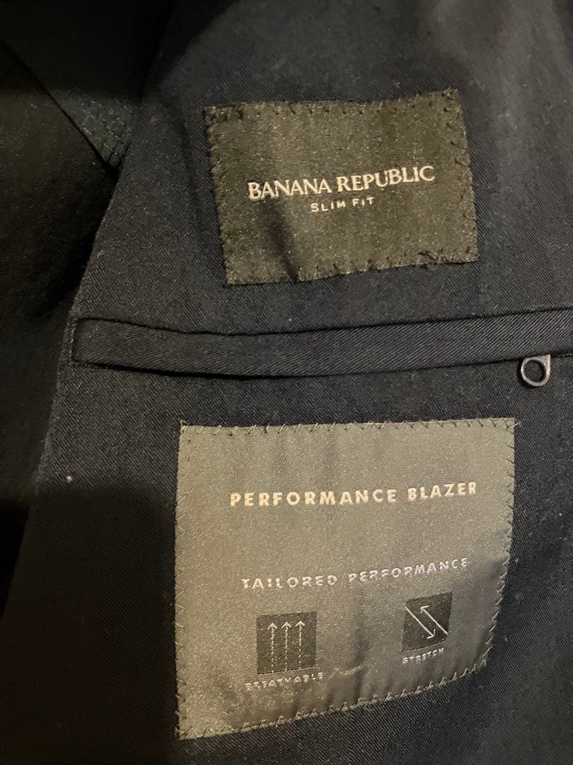 Banana Republic ソロテックス ネイビー スーツセットアップ M