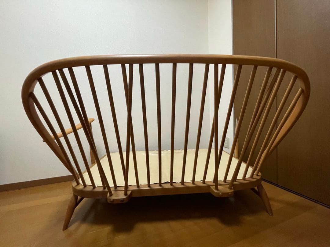 【訳あり】アンティークERCOL2人掛けアームソファー