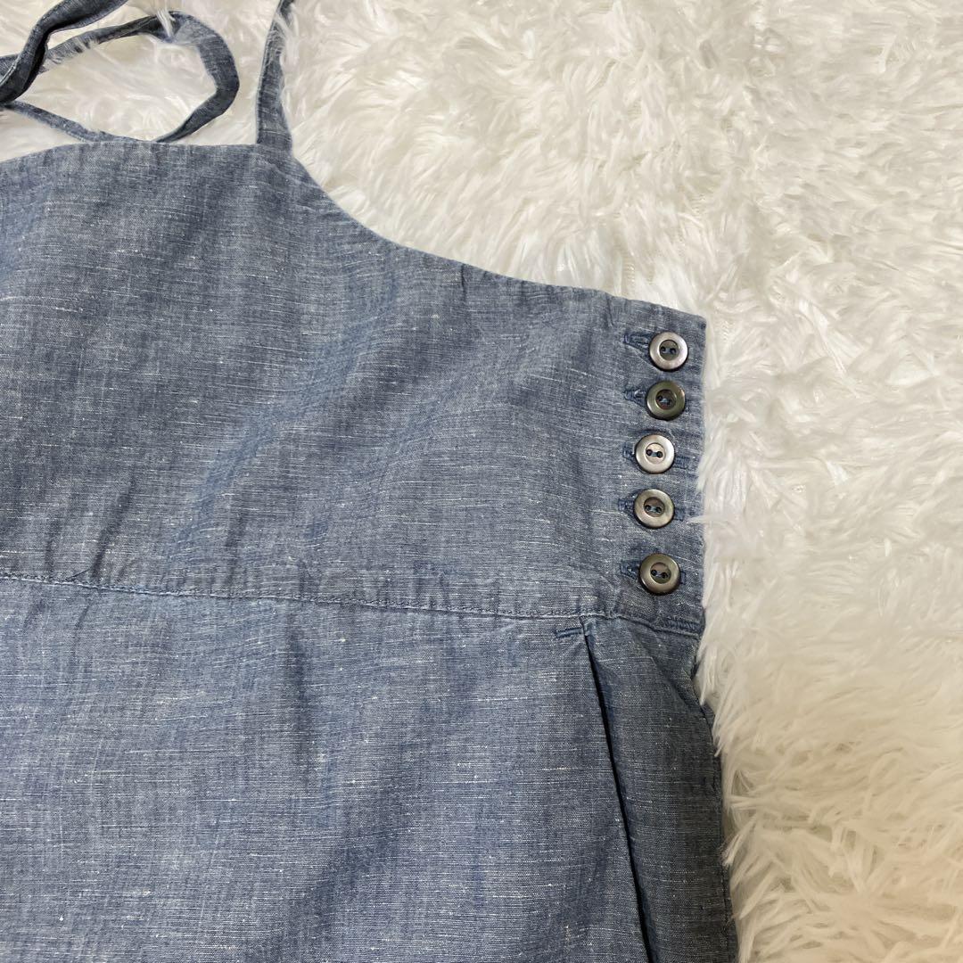 極美品✨nest robe |UpcycleLino ダンガリーサロペット