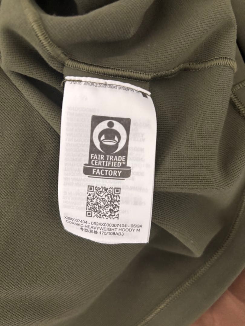 ARC’TERYX Cormac HeavyweightHoodyメンズLカーキ