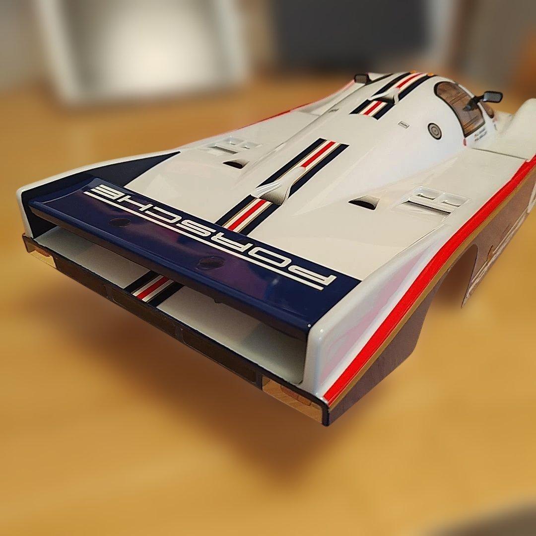 そ*）様 タミヤ　ポルシェ956 塗装済みボディセット　ロスマンズ対応タイプ