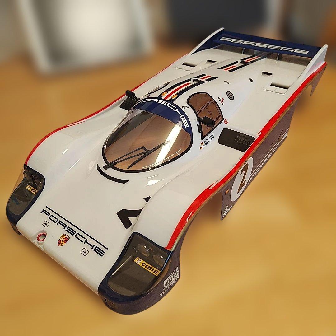 そ*）様 タミヤ　ポルシェ956 塗装済みボディセット　ロスマンズ対応タイプ