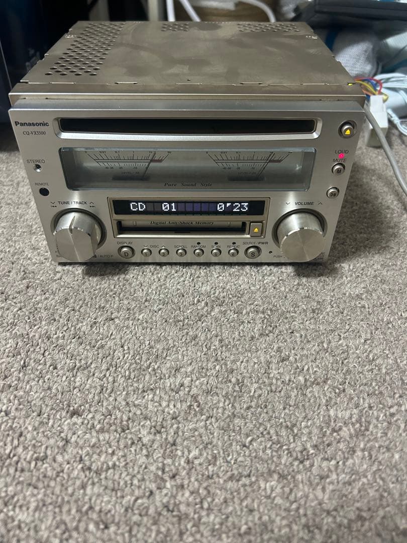 希少！Panasonic CQ-VX5500 カーオーディオ リモコン付