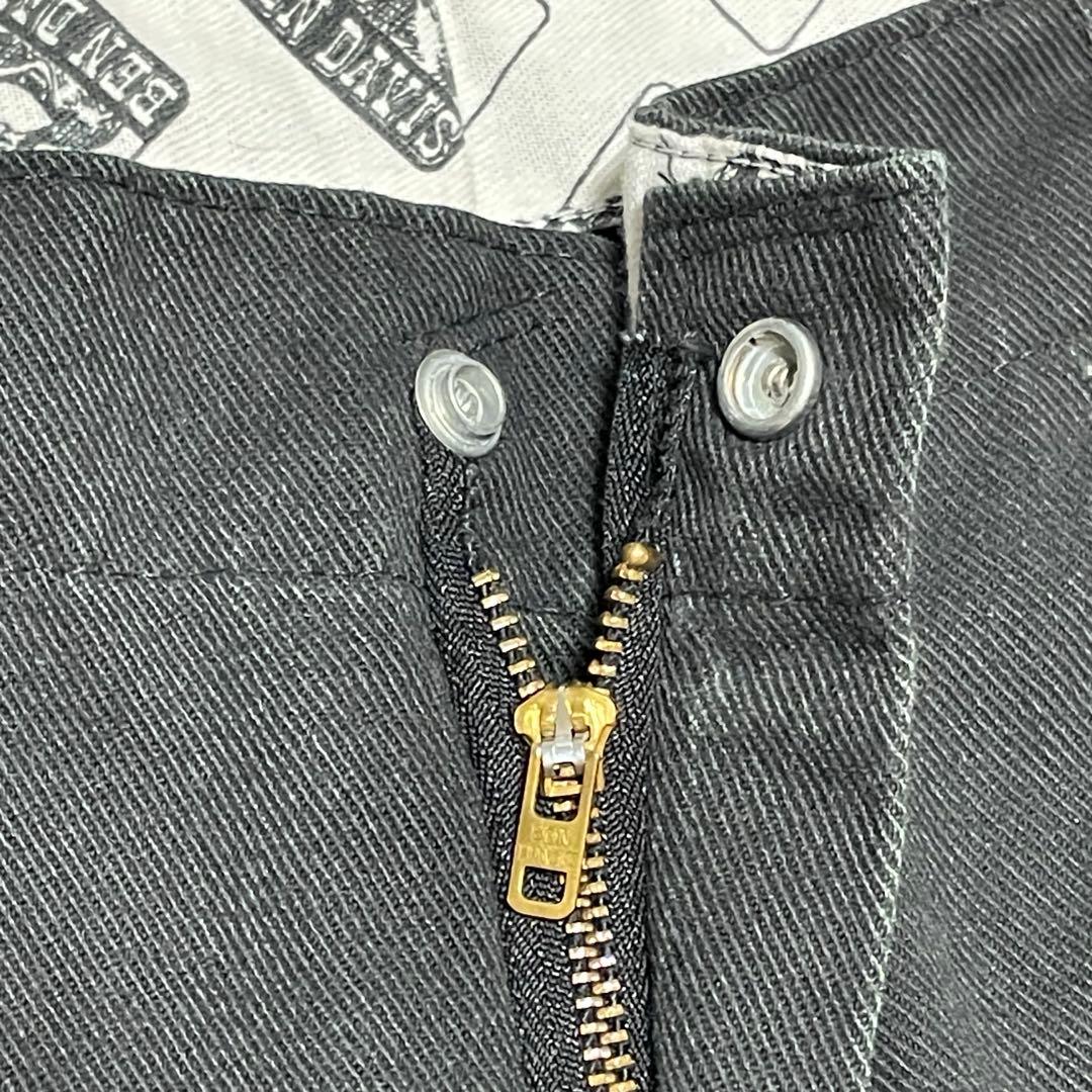 希少 90s USA製 BEN DAVIS フリスコパンツ ブラック W34 黒