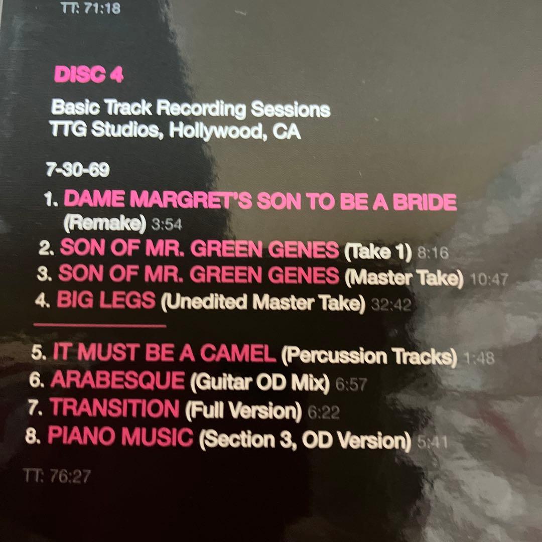 洋楽 FRANK ZAPPA THE HOT RATS SESSIONS