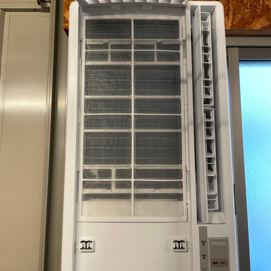 【1シーズン数回使用のみ美品】Haier JA-16W 窓用エアコン